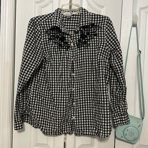 Old Navy buffalo check top